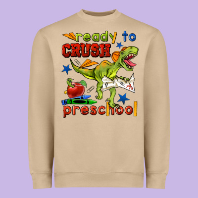 Ready To Crush Preschool Heavyweight Sweatshirt Designed By Bundleandbundleshop