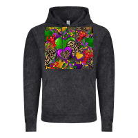 Vintage Black mardi gras hearts Vintage Hoodie - CowGirlArtShop
