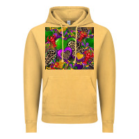 Vintage Mustard mardi gras hearts Vintage Hoodie - CowGirlArtShop