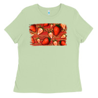 Matcha Strawberry Background Ladies Tee - Bettercallsaul