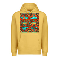 Antique Gold native american aztec seamless pattern 2 Premium Hoodie - BundleAndBundleShop
