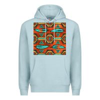 Blue Mist native american aztec seamless pattern 2 Premium Hoodie - BundleAndBundleShop
