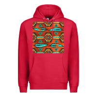 Cardinal native american aztec seamless pattern 2 Premium Hoodie - BundleAndBundleShop
