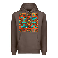 Coffee native american aztec seamless pattern 2 Premium Hoodie - BundleAndBundleShop
