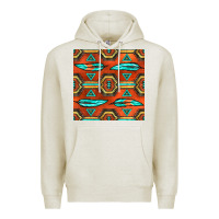 Oatmeal Heather native american aztec seamless pattern 2 Premium Hoodie - BundleAndBundleShop