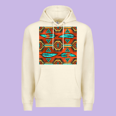 Native American Aztec Seamless Pattern 2 Premium Hoodie Designed By Bundleandbundleshop