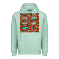 Seafoam native american aztec seamless pattern 2 Premium Hoodie - BundleAndBundleShop