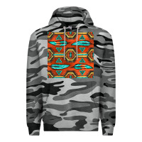 Slate Camo native american aztec seamless pattern 2 Premium Hoodie - BundleAndBundleShop