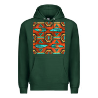 Sports Green native american aztec seamless pattern 2 Premium Hoodie - BundleAndBundleShop