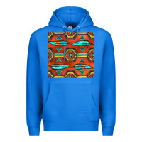True Royal native american aztec seamless pattern 2 Premium Hoodie - BundleAndBundleShop