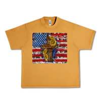 Peanut Butter jesus christ with american flag Urban Heavy Tee - TumblerDesignByShophia