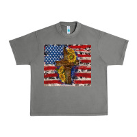 Tornado jesus christ with american flag Urban Heavy Tee - TumblerDesignByShophia