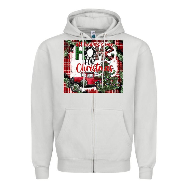 Christmas Homecoming Celebration Zipper Hoodie by CowhideDigitalArt | Teevron