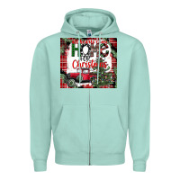 Seafoam christmas homecoming celebration Zipper Hoodie - CowhideDigitalArt