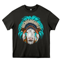 Asphalt simmental indian headdress Heavy Core Tee - JahusDesignShop
