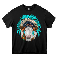 Black simmental indian headdress Heavy Core Tee - JahusDesignShop