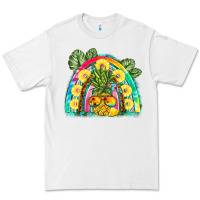 White pineapple rainbow Premium Tee - BarkalooDesign