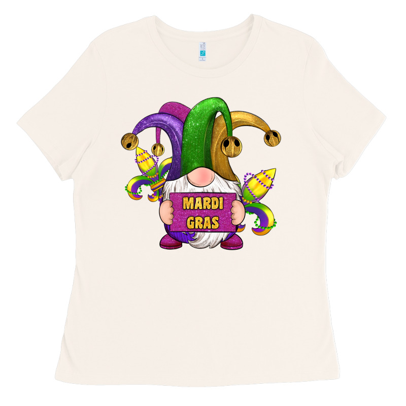 Mardi Gras Gnomes Fleur De Lis Ladies Tee by RanaPortraitStore | Teevron