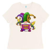 Bone mardi gras gnomes fleur de lis Ladies Tee - RanaPortraitStore
