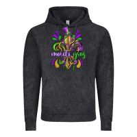 Vintage Black mardi gras fleur de lis Vintage Hoodie - CowGirlArtShop