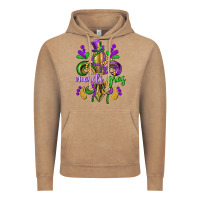 Vintage Coffee mardi gras fleur de lis Vintage Hoodie - CowGirlArtShop