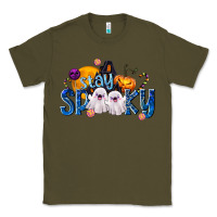 Army Green Stay Spooky Classic Tee - texasbilliewilder