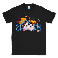 Black Stay Spooky Classic Tee - texasbilliewilder