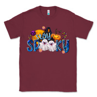 Burgundy Stay Spooky Classic Tee - texasbilliewilder