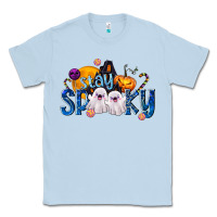 Dusty Blue Stay Spooky Classic Tee - texasbilliewilder