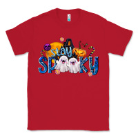 Red Stay Spooky Classic Tee - texasbilliewilder