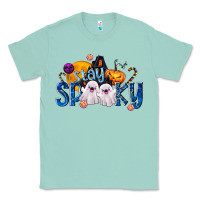 Seafoam Stay Spooky Classic Tee - texasbilliewilder