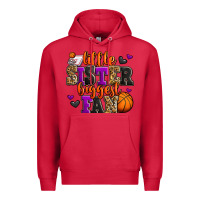 Cardinal little sister biggest fan basketball Premium Hoodie - Jasminsmagicworld
