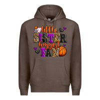 Coffee little sister biggest fan basketball Premium Hoodie - Jasminsmagicworld