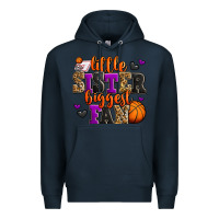 Navy little sister biggest fan basketball Premium Hoodie - Jasminsmagicworld