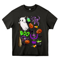 Asphalt cute ghost Heavy Core Tee - LillyAllenDesigns