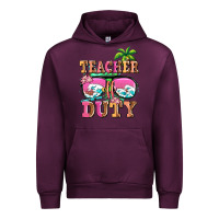 Mauve Wine teacher off duty Urban Hoodie - AdoDesignShop