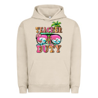 Pigment French Oak teacher off duty Urban Hoodie - AdoDesignShop