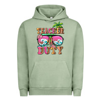 Pigment Oil Green teacher off duty Urban Hoodie - AdoDesignShop