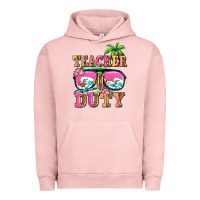 Pigment Salmon teacher off duty Urban Hoodie - AdoDesignShop