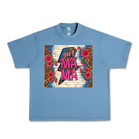Pebble Blue girl mama thunder with flowers Urban Heavy Tee - TumblerDesignByShophia