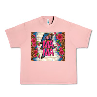 Salmon girl mama thunder with flowers Urban Heavy Tee - TumblerDesignByShophia