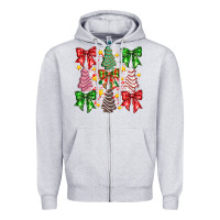 Heather Grey festive holiday decor Zipper Hoodie - CowhideDigitalArt