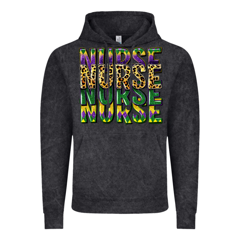 Nurse Mardi Gras Vintage Hoodie by CowGirlArtShop | Teevron