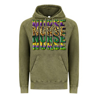 Vintage Olive nurse mardi gras Vintage Hoodie - CowGirlArtShop