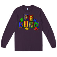 Plum Be kind Long Sleeve Tee - CowGirlArtShop