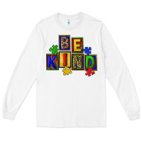White Be kind Long Sleeve Tee - CowGirlArtShop