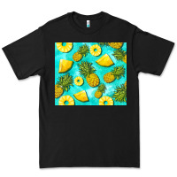 Black blue pineapple Premium Tee - BarkalooDesign