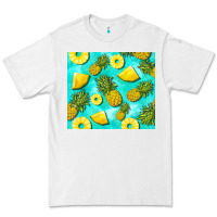 White blue pineapple Premium Tee - BarkalooDesign