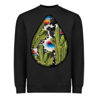 Black mexican teardrop  3 Heavyweight Sweatshirt - BundleAndBundleShop