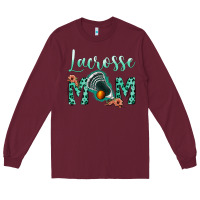 Burgundy lacrose mom Long Sleeve Tee - Jasminsmagicworld